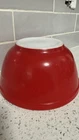 Vintage PYREX - 1 1/2 QT. - #402 PRIMARY Glossy Red Mixing Bowl