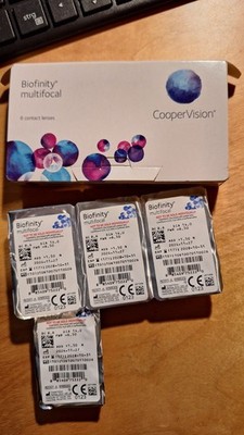 4x BIOFINITY multifocal Kontaktlinsen -6,5 / +1,50 weiche Monatslinsen  NEU OVP