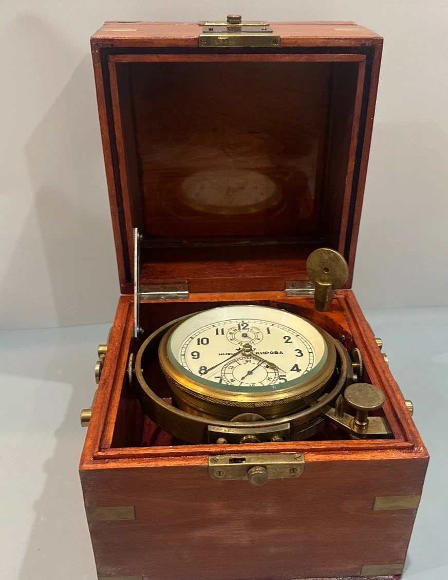 Russia Russian Navy Chronometer Antique Maritime Clocks for sale