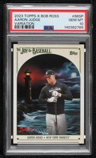 2023 X Bob Ross The Joy of Baseball SP Image Variation Aaron Judge PSA 10 18pg