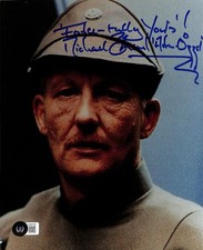 Michael Sheard Signed 8x10 Star Wars ESB Admiral Ozzel Photo Beckett