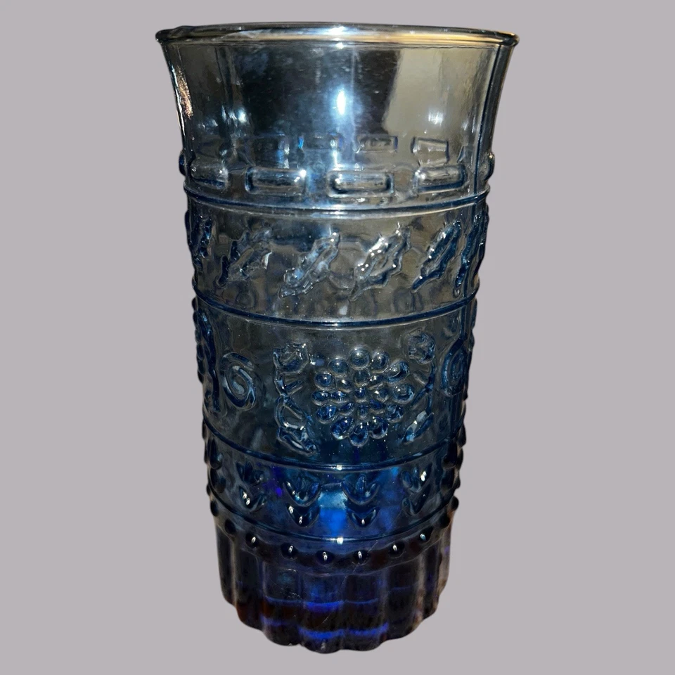 "Juego de 2 vasos Highball azules hojas tiernas MIKASA 6 1/4"" raros" Foto 2 de 4