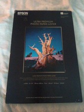 New Epson Ultra Premium Luster Photo Paper 13 x 19", 50 Sheets S041407
