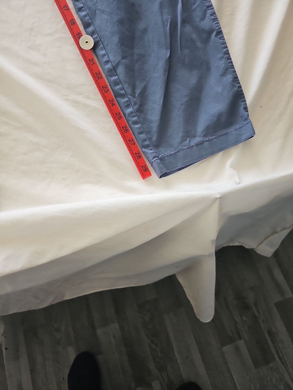 M&S Autograph Regular Fit Stretch Chinos in Steel Blue  304 image 5