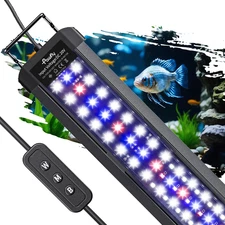 11W Aquarium LED Light for 12 to 18 Inch Fish Tanks Extendable Fish Tank Light w