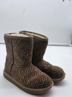 UGG Boots Kids 1 classic ll graphic stitch Shearling Logo Embroidered 1112383K