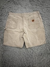Vintage Carhartt Men  s Carpenter Duck Shorts B25 8  Inseam Size 36 Utility Cargo