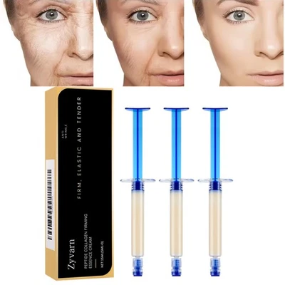 ZYVARN 3-30PCS Polypeptide Collagen Elastic Essence Cream Anti-Wrinkle Micro-Molecular