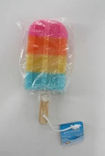 Cute Bath Sponge Set Rainbow Ice Cream Bar Body Scrubber Kids Shower Bath