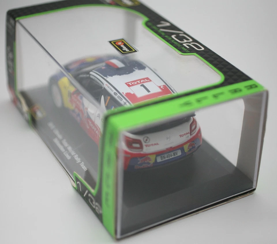 Bburago 1:32 Citroën DS3 WRC 2012 Rally Racer Auto Sébastien Loeb & Daniel Elena - Immagine 4 di 4