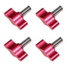 4Pcs 1/4"-20 X 1/2" Thumb Screw, Stainless Steel Standard/Coarse Thread Thumbscr