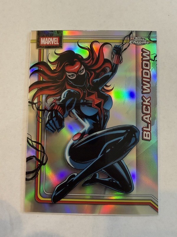 2026 Topps Chrome Marvel Black Widow REFRACTOR #016 Card