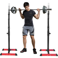 Supporto bilanciere regolabile per squat rack supporto per sollevamento...