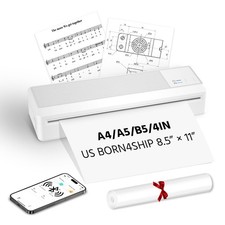 Portable Bluetooth Printer - Wireless Thermal Printer, Support Multi-Size The...