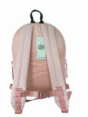 Lacoste Pink Backpack Sleek Design Durable Material Lacoste | Bags | Lacoste Pink Backpack Sleek Design Durable  main image 3