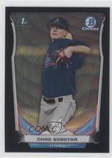 2014 Bowman Draft Chrome Black Wave Refractor Chad Sobotka #CDP87 3c5