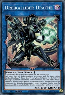 Dreikalliber-Drache BPRO-DE048 Super Rare Burst Protocol Yugioh Karte Deutsch
