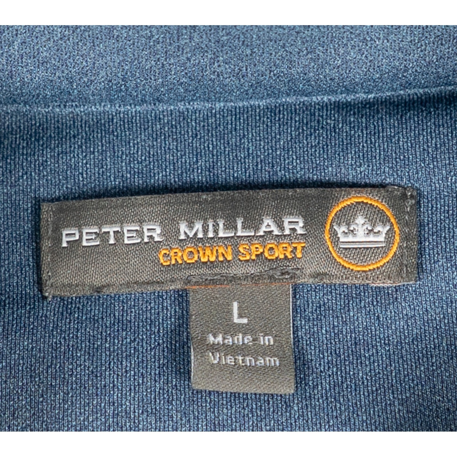 Peter Millar Mens Crown Sport Quarter Zip Pullover Blue MS18EK40B Size L Golf image 2