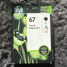 HP 67 3YP29AN Black and Tri-Color Ink Cartridges Genuine All EXP Sept 2022