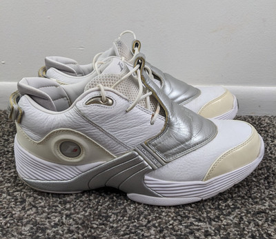 Reebok Allen Iverson Answer V 5 OG White Metallic Silver Mens 10