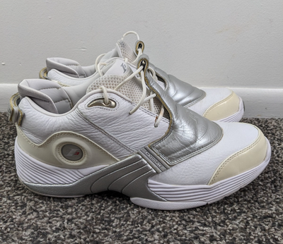 Reebok Allen Iverson Answer V 5 OG White Metallic Silver Mens 10