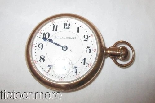 ANTIQUE HAMILTON RAILROAD GRADE 941 21j 18s POCKET WATCH 1903 GOLDTHWAIT