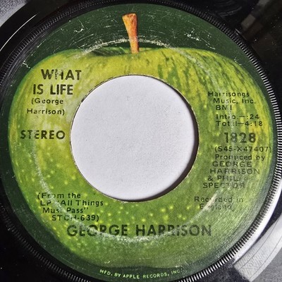 George Harrison  What Is Life 1971 7'' 45 Single 1828