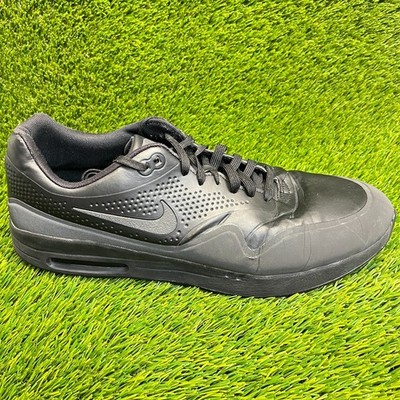 Nike Air Max 1 Mens Size 14 Triple Black Athletic Running Walking Shoes Sneakers