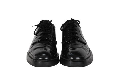 Prada Chunky Black Oxford Prada Monolith lace-up Shoes | Black | FARFETCH main image 3