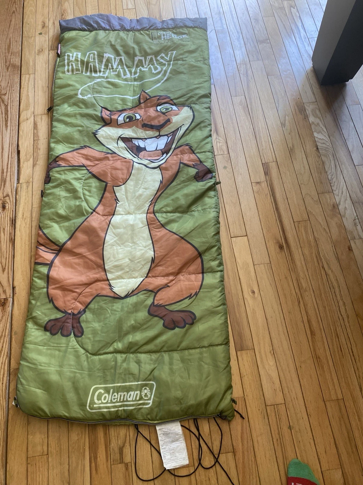 Coleman Hammy Over The Hedge Camping Sleeping Bag Green Y2k Vintage