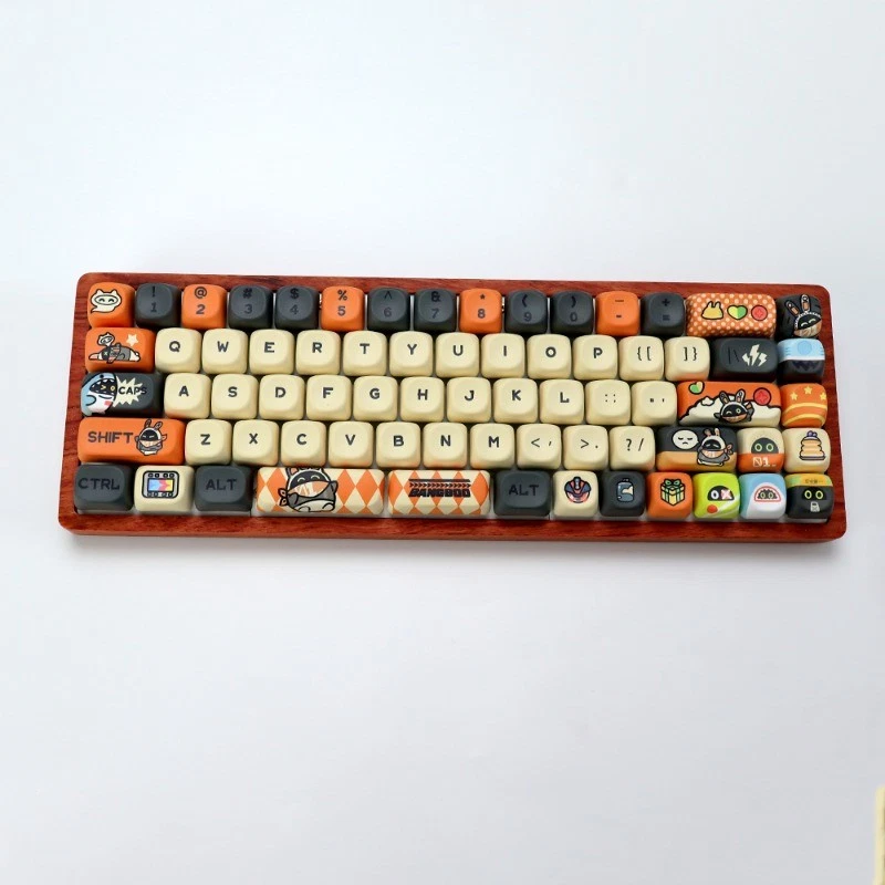 Zenless Zone Zero Bangbu Keycap Cute Sublimation Cross Axis Accessory 133 Keys - Image 3 of 4