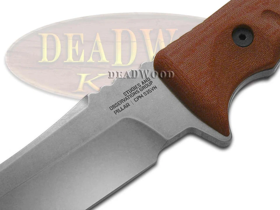Cuchillos SOG Pillar LTD cuchillo de hoja fija 1/500 rojo Micarta S35VN acero UF1007-BX Foto 2 de 4