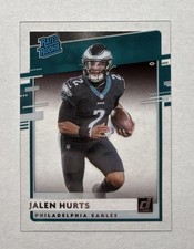 2020 Panini Chronicles Clearly Donruss Jalen Hurts RR-JAH Rated Rookie RC Eagles