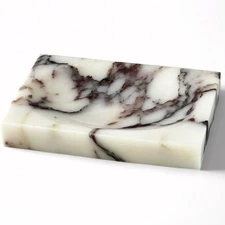 Marble Soap Dish for Shower - Stone Soap Tray Holder, Natural Soap Bar Holder Co