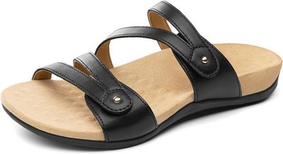 Women's Orthopedic Arch Support Flat Sandals Slide Sandals w/ Adjustable Strapg