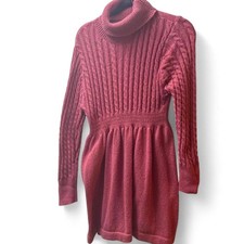 Pink Cable Knit Sweater Dress 1XL Back to School Fall