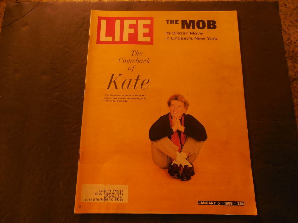 Life Jan 5 1968 Katherine Hepburn; New York Mob ID:44634