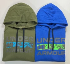 NEW WITH DEFECTS Men's Big Man Under Armour Rival Fleece Loose Signature Hoodie