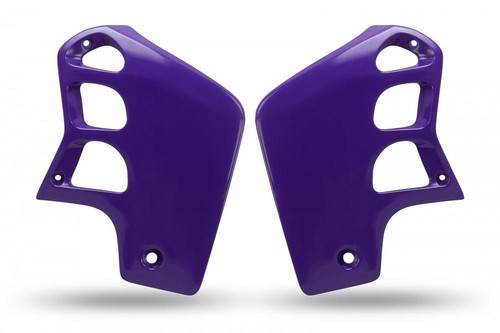 Tankverkleidung Kühlerschutz radiator scoops passt an Honda Cr 500 R 89-01 lila - Bild 5 von 6