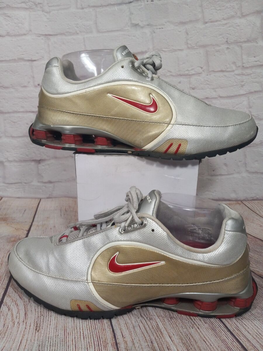 Nike Shox Electric Shoes Women's 9.5 Silver Gold Red Nike Shox Electric Shoes Women's 9.5 Silver Gold Red