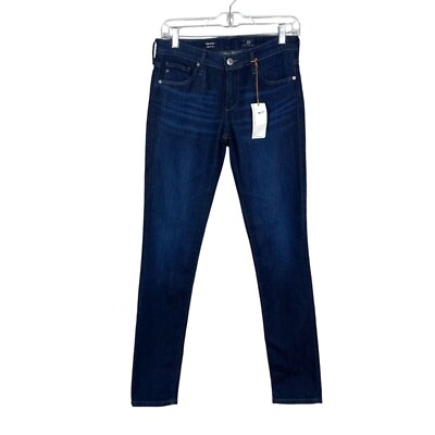 AG Adriano Goldschmied The Stilt Mid Rise Cigarette Slim Leg Jeans Blue 27 NWT