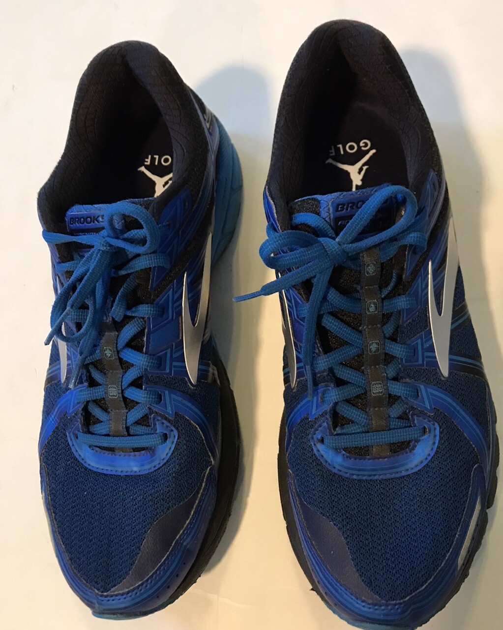 Brooks ASR-14 Sneaker Men Size 12.5 Blue Jordan Golf Insert Insole!!!