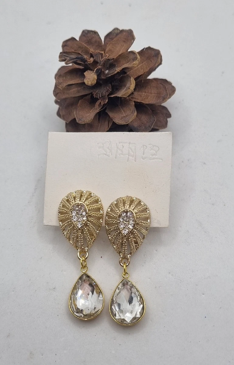 Orecchini A Perno Con Cerchio E Stella Pendente Gold - Foto 6