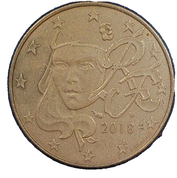 WORLD COIN SALE-2018-FRANCE 5 EURO CENT: COPPER PLATED STEEL COMP