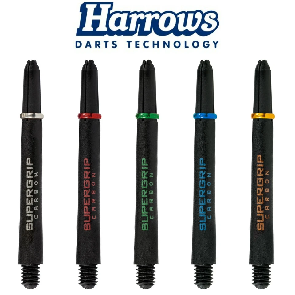 Harrows Supergrip Carbon Dartschaft mit Ring Schäfte Shaft-> Mengenrabatt