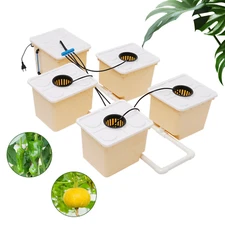 Indoor Aeroponic Plant Site Hydroponic System Grow Kit 11L 5 Round Bucket Grow
