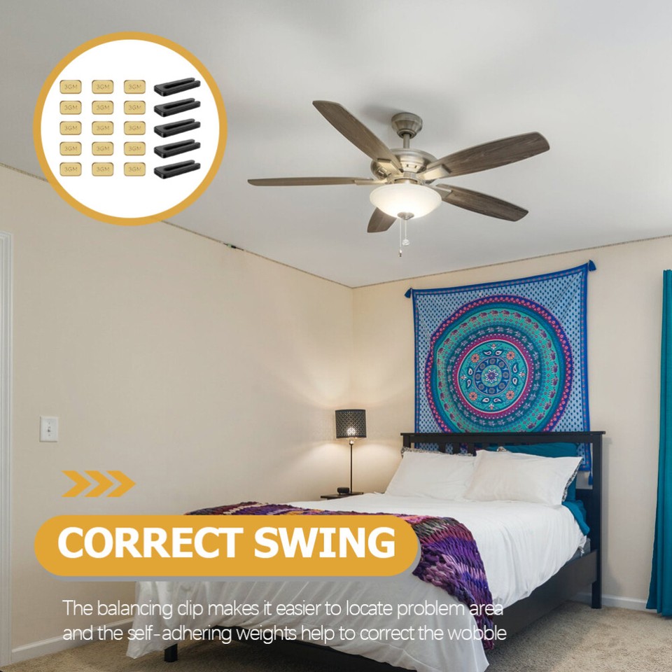 5 Sets Ceiling Fan Fan Weight Balancing Clips Fan Wobble Kit eBay