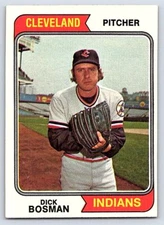 Dick Bosman  1974 Topps  #465 - Please see pics for cond.