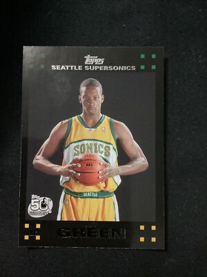 2007-08 Topps Jeff Green Rookie Seattle Supersonics #115. JT33 | eBay