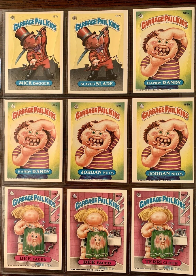 Garbage Pail Kids Os5 1986 serie original 5 juego completo de 88 variaciones de cartas. Foto 4 de 4